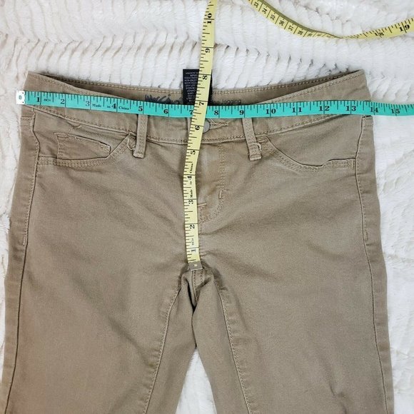 Mossimo Womens Olive Regular Fit Mid Rise Comfort Denim Jegging Jeans Size 24 - Picture 7 of 8